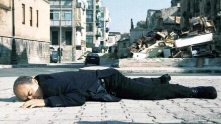 Don Giuseppe Puglisi (Luca Zingaretti) in una scena del film