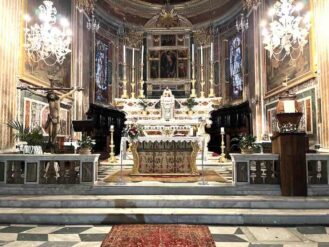 A Celle Ligure la presentazione del restauro dell'ancona in San Michele