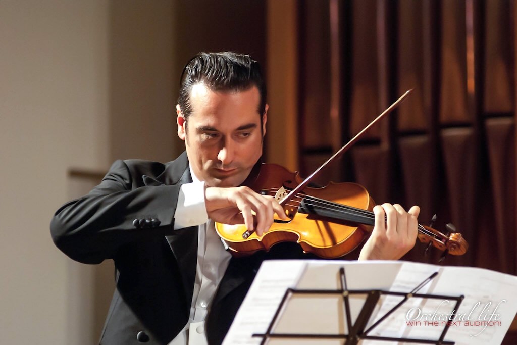 Il violinista Francesco De Angelis