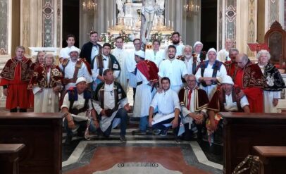 La confraternita argentina Porta Cristos al Santuario Nostra Signora della Guardia di Genova
