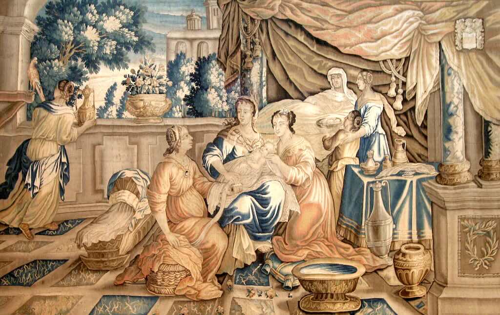 "La nascita di Maria" della Tapisserie d'Aubusson