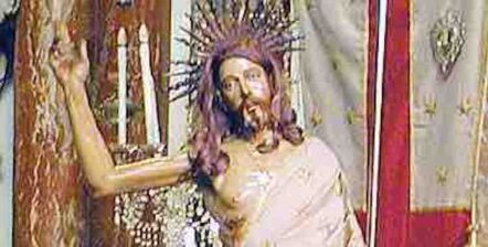 La statua del Cristo Risorto