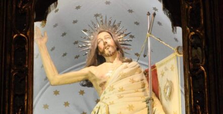 La statua del Cristo Risorto