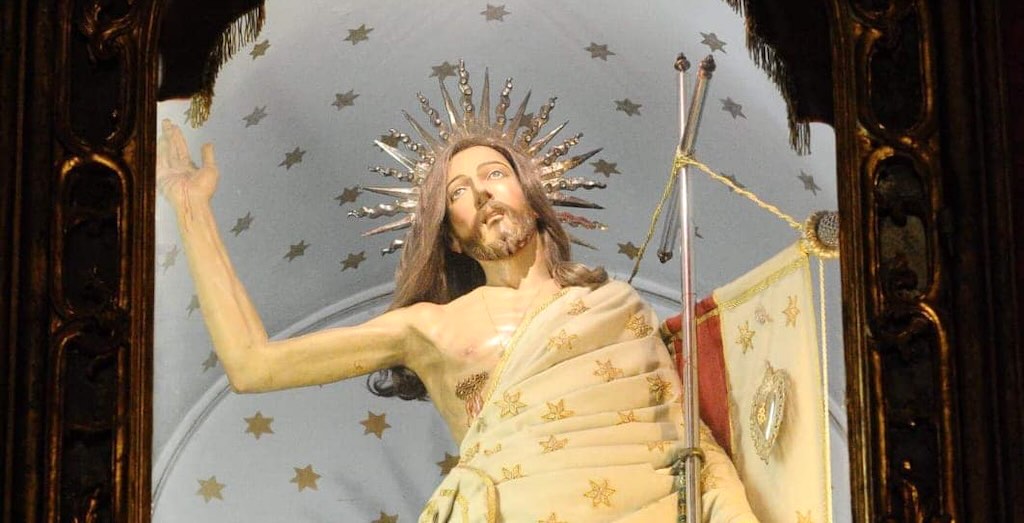 La statua del Cristo Risorto