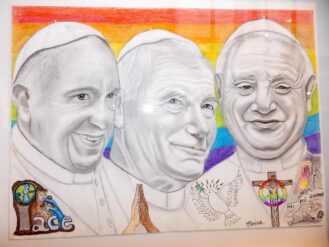 La mostra d'arte "Pace. E così sia" nel Vescovado di Savona