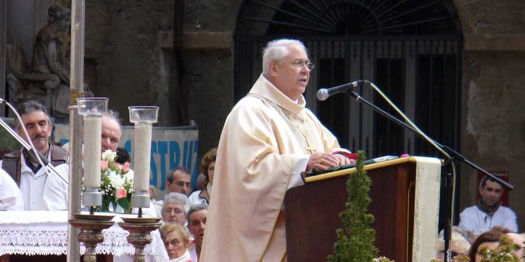 Domenico Calcagno alla festa patronale di Nostra Signora di Misericordia a Savona