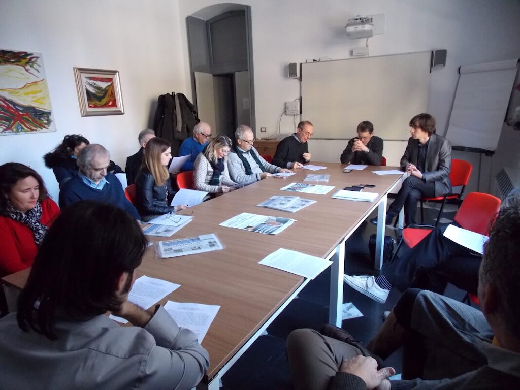 L’incontro fra il vescovo Calogero Marino e i giornalisti