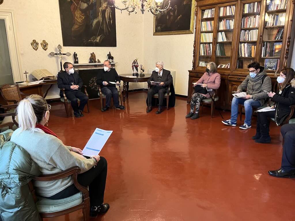 Savona incontro Vescovo giornalisti 2022 01 L’incontro fra il vescovo Calogero Marino e i giornalisti