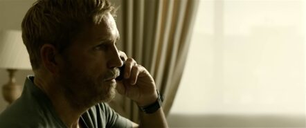 Jim Caviezel in una scena del film "Sound of freedom"