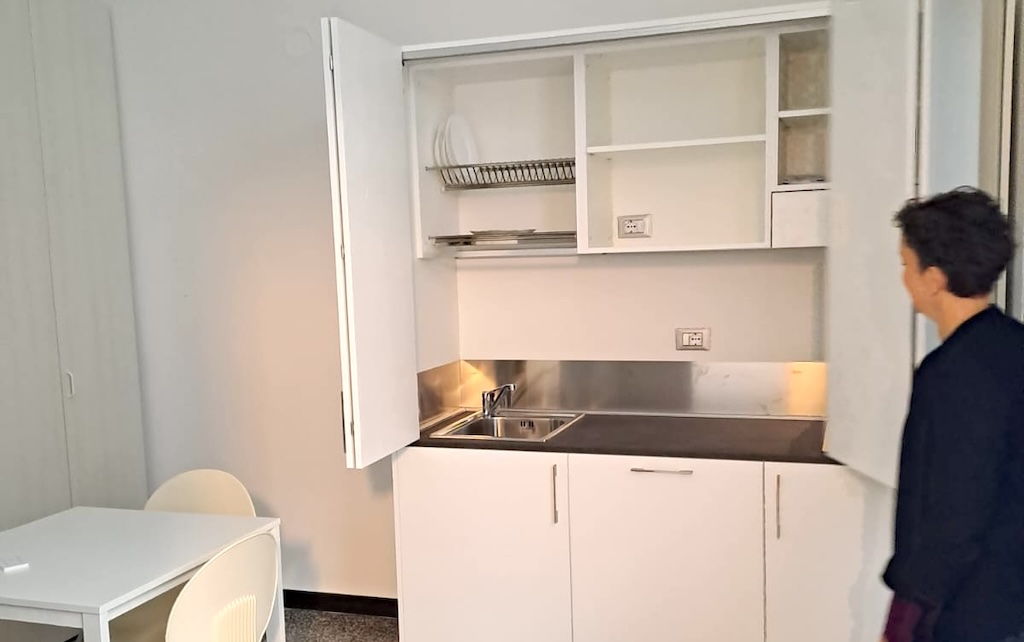 I minialloggi del progetto Caritas "Housing first" in via Mistrangelo a Savona