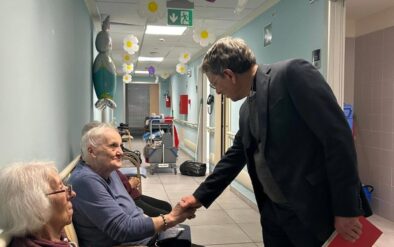 Spotorno, il vescovo Marino in visita all'Opera Pia Siccardi